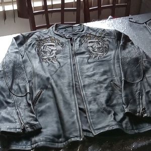 Affliction black leather 409of 2000 excellent condition